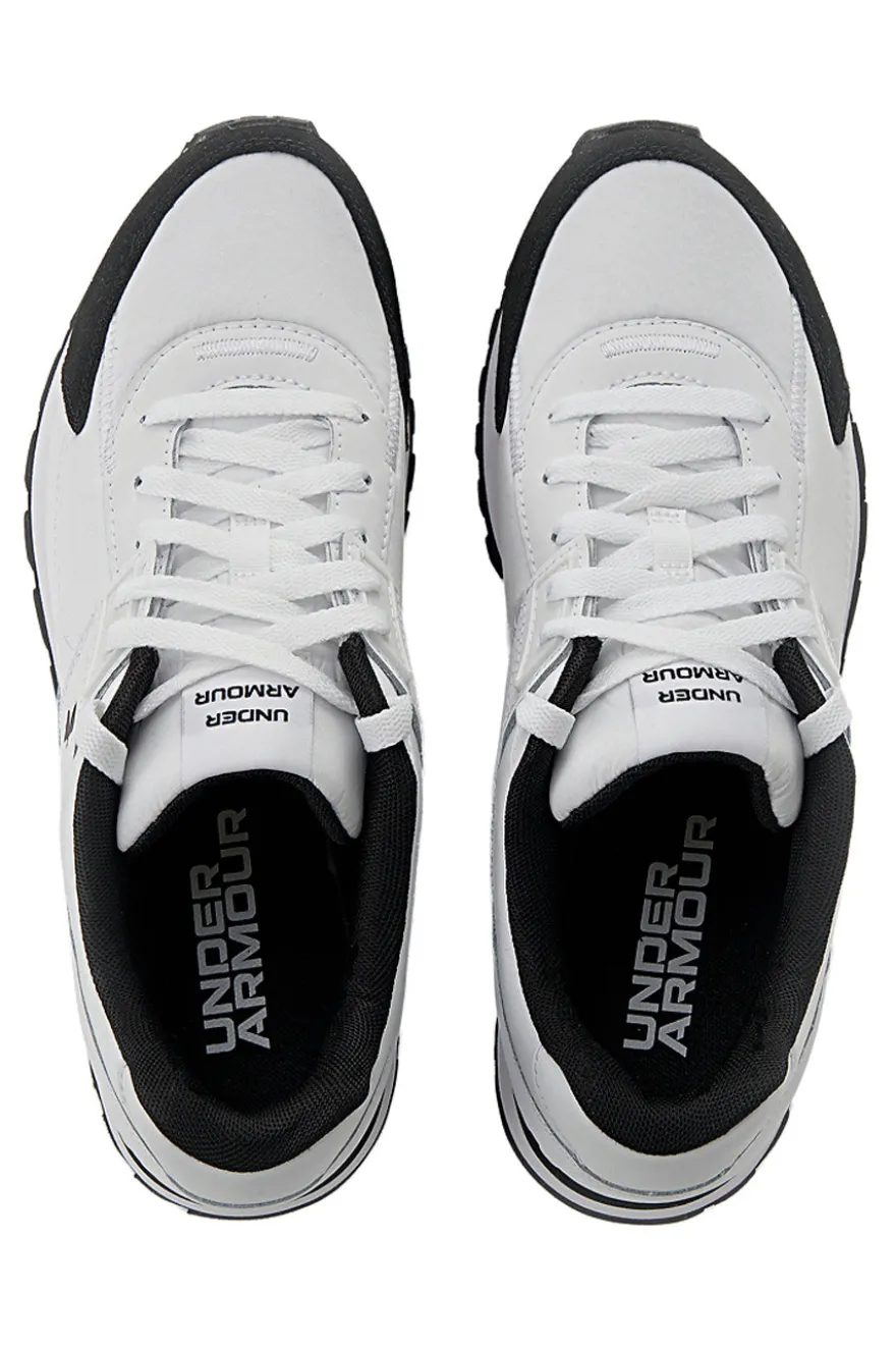 Scarpe running bianche tomaia con inserti in pelle Under Armour Essential Runner
