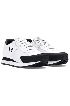 Scarpe running bianche tomaia con inserti in pelle Under Armour Essential Runner
