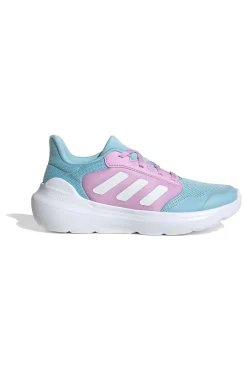 Scarpe running celesti con dettagli lilla in mesh traspirante Adidas Tensaur Run 3.0 J