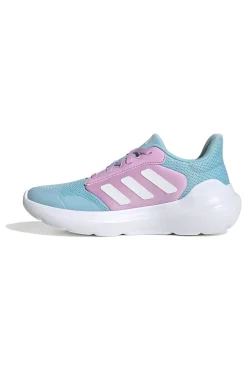 Scarpe running celesti con dettagli lilla in mesh traspirante Adidas Tensaur Run 3.0 J
