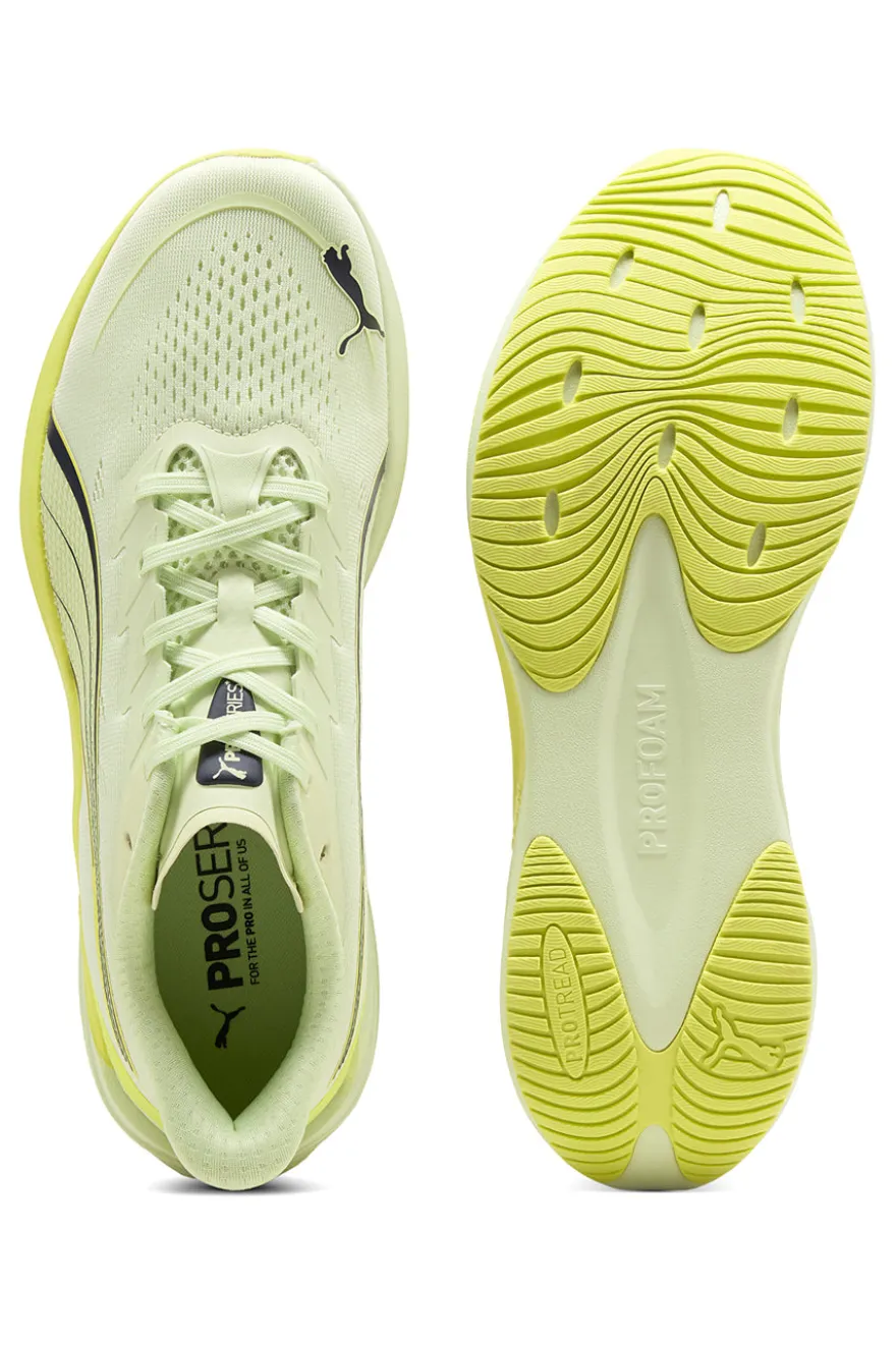 Scarpe running giallo chiaro in mesh con ammortizzazione Profoam Puma Darter Pro 2