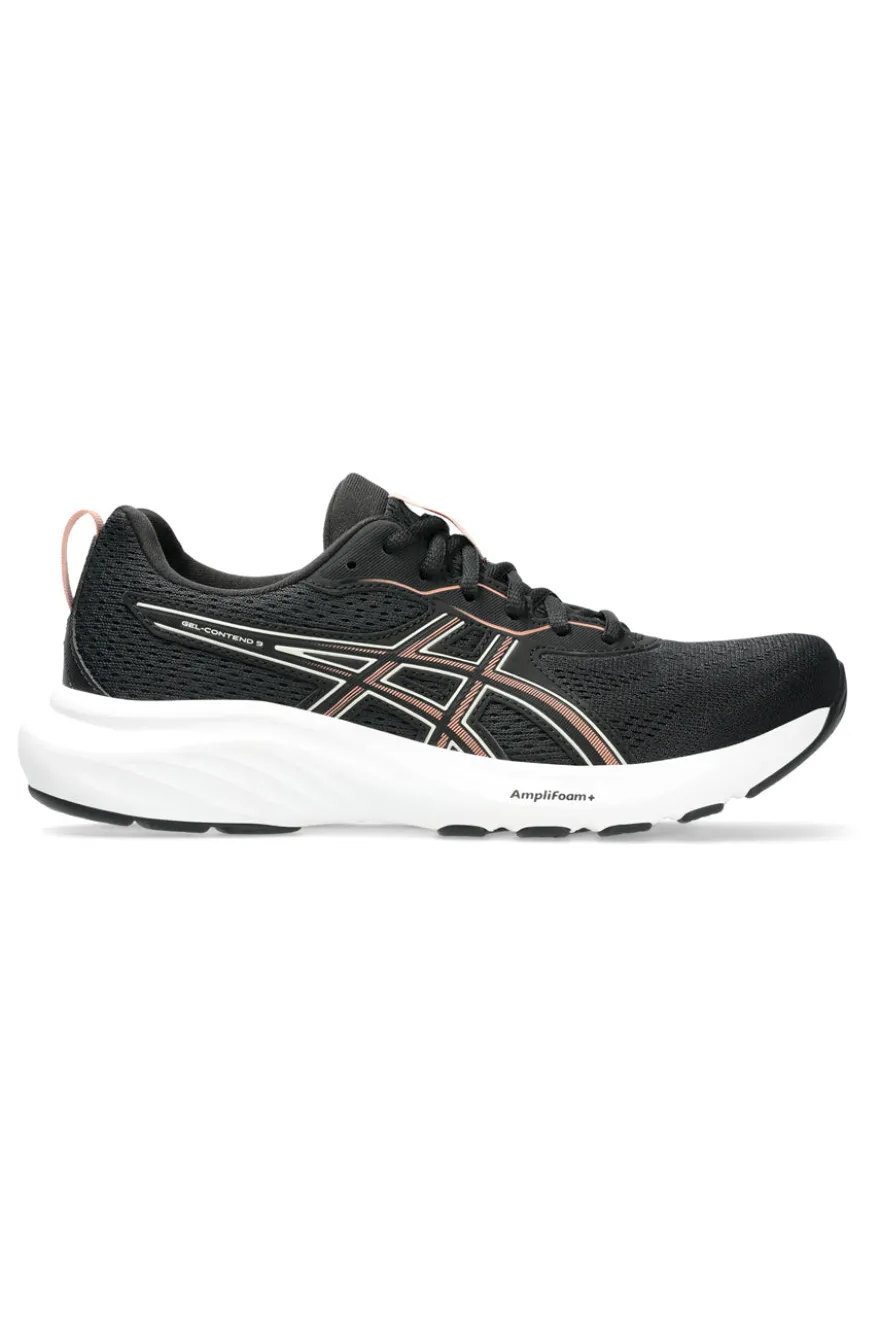 Scarpe running nere ammortizzate traspiranti Asics Gel-Contend 9