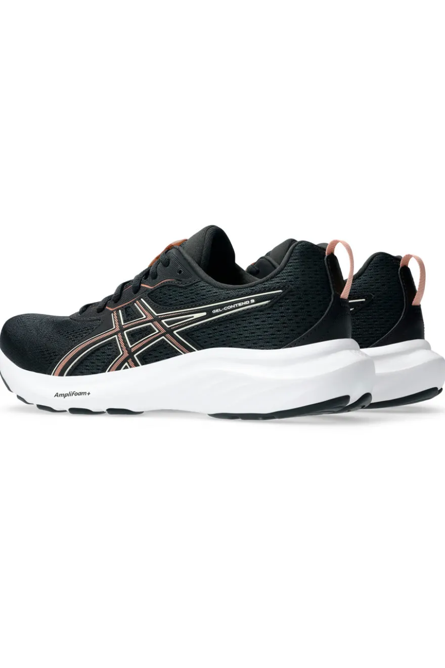 Scarpe running nere ammortizzate traspiranti Asics Gel-Contend 9