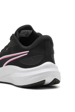 Scarpe running nere in mesh con dettagli rosa Puma Skyrocket Lite 2