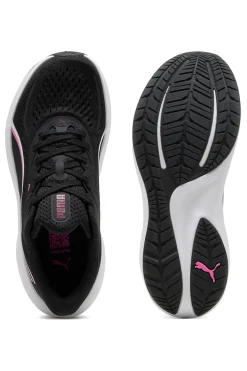 Scarpe running nere in mesh con dettagli rosa Puma Skyrocket Lite 2