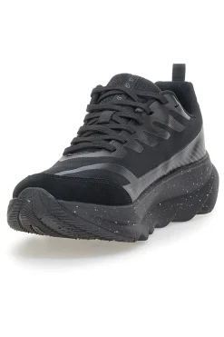 Scarpe running nere total black con suola ammortizzata Lotto Run 60 AMF
