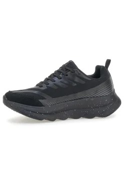 Scarpe running nere total black con suola ammortizzata Lotto Run 60 AMF