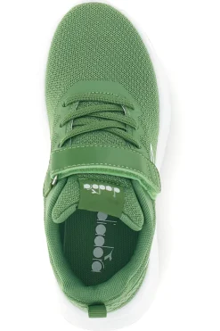 Scarpe running verdi con chiusura a strappo e lacci Diadora Evo Run Ps