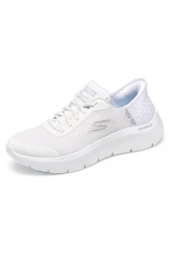 Scarpe slip ins bianco in mesh Skechers Go walk flex grand entry