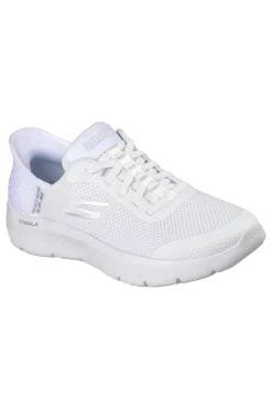 Scarpe slip ins bianco in mesh Skechers Go walk flex grand entry