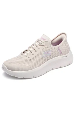 Scarpe slip ins off white in mesh Skechers Go walk flex grand entry
