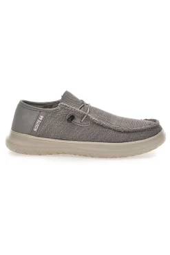 Scarpe slip on grigio in tessuto Route 66 RO51803
