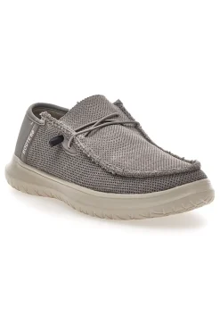 Scarpe slip on grigio in tessuto Route 66 RO51803