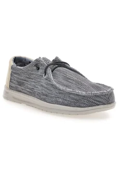 Scarpe slip on grigio in tessuto Route 66 RO41815