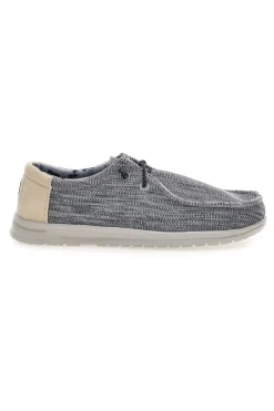 Scarpe slip on grigio in tessuto Route 66 RO41815