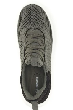 Scarpe slip on marroni in tessuto traspirante con lacci elastici Jerpoint PK6230A