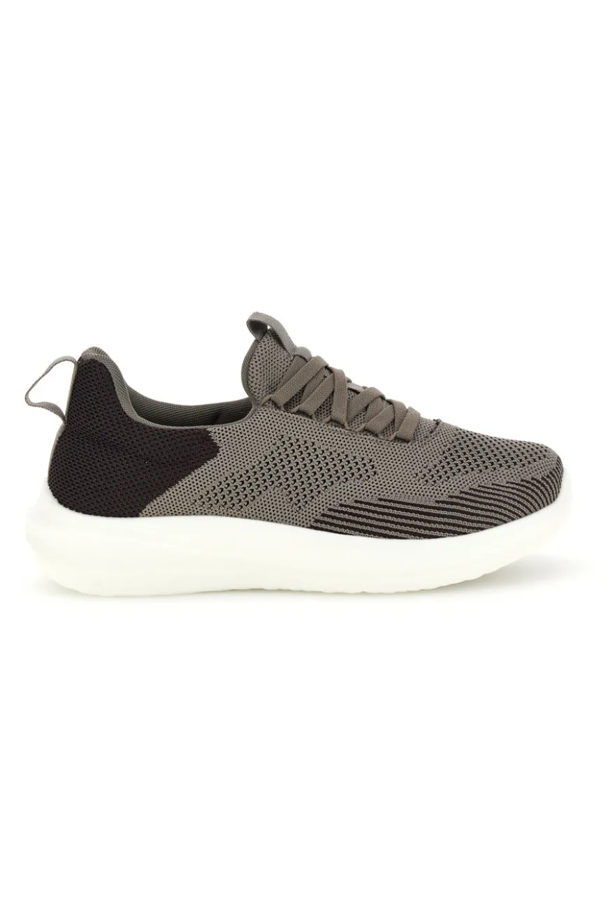 Scarpe slip on marroni in tessuto traspirante con lacci elastici Jerpoint PK6230A