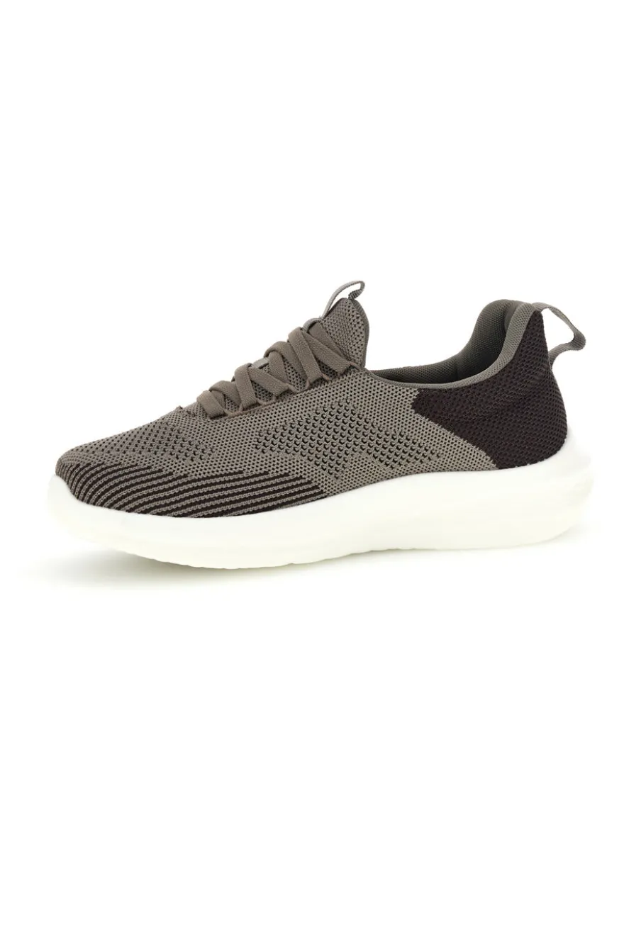 Scarpe slip on marroni in tessuto traspirante con lacci elastici Jerpoint PK6230A