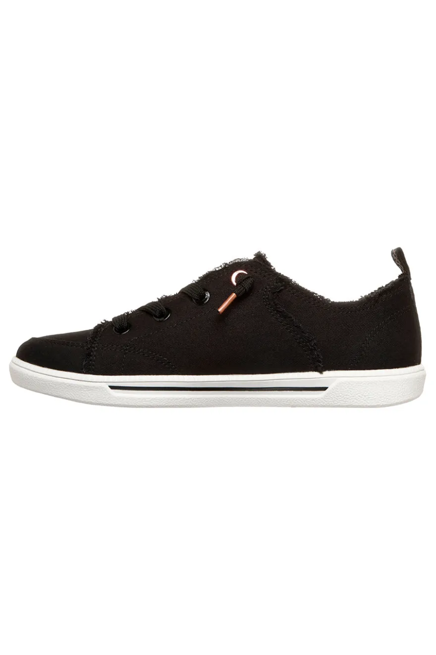 Scarpe slip on nero in canvas Skechers B cute 2.0