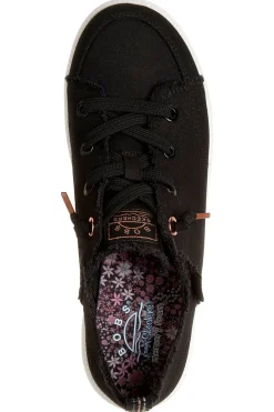 Scarpe slip on nero in canvas Skechers B cute 2.0