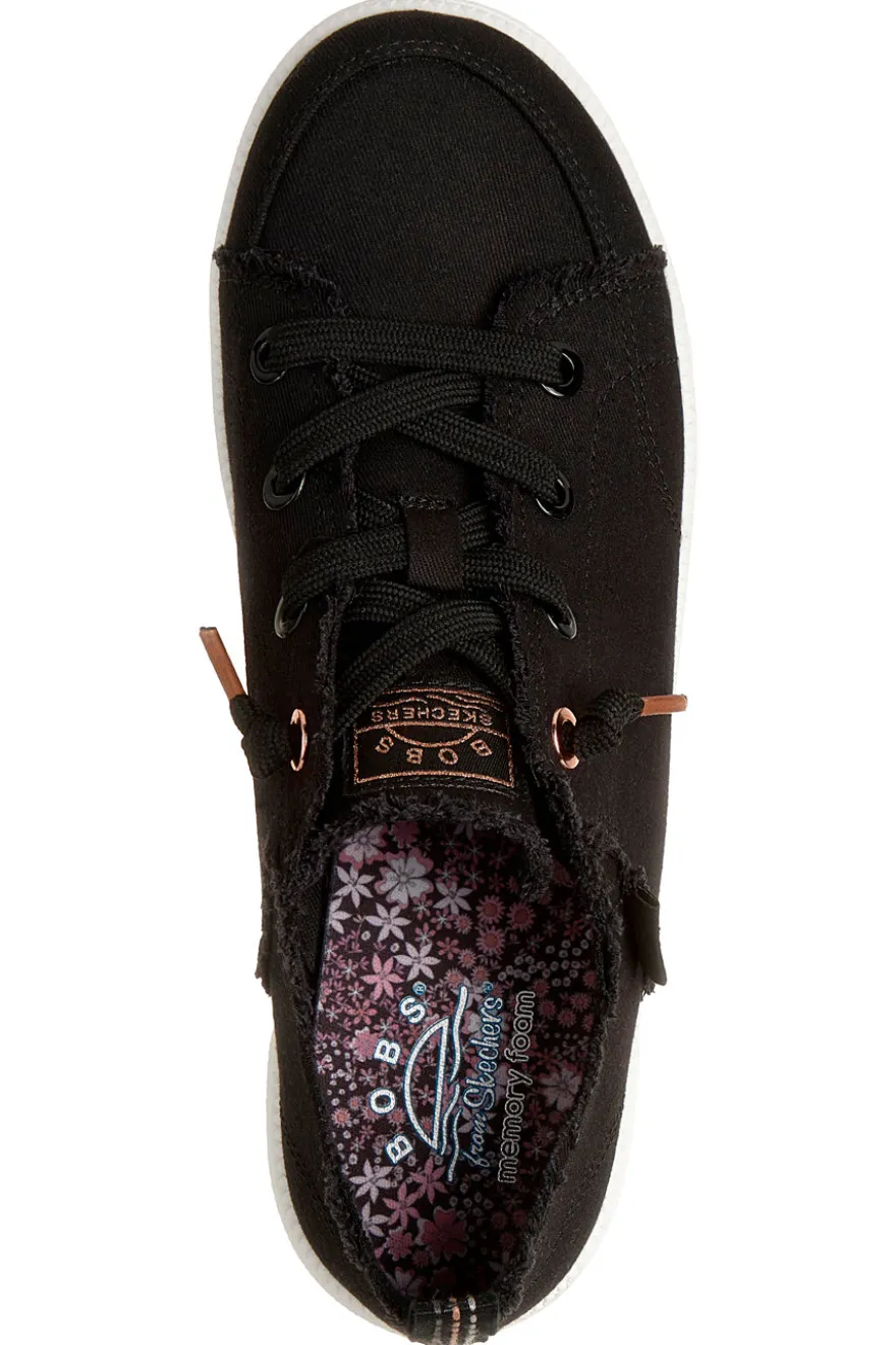 Scarpe slip on nero in canvas Skechers B cute 2.0
