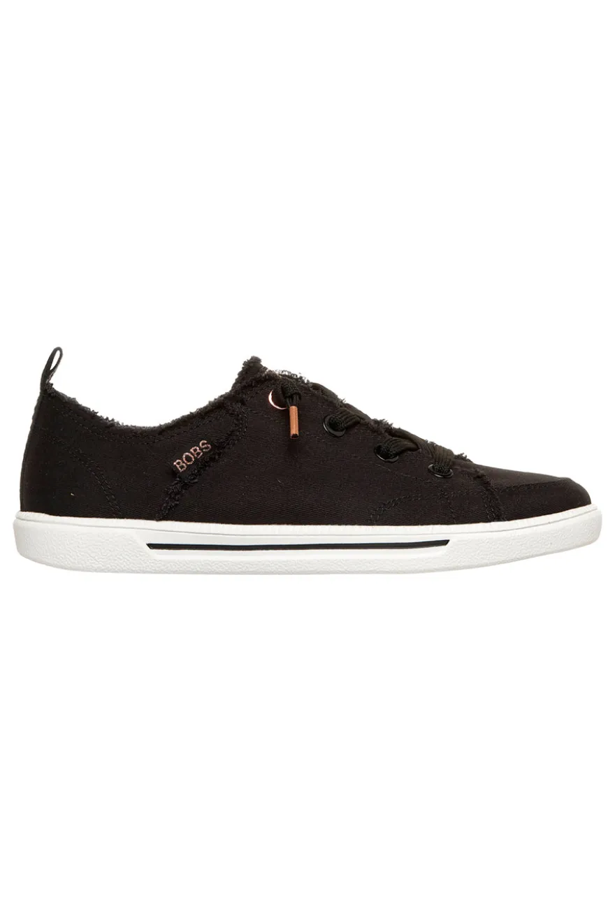 Scarpe slip on nero in canvas Skechers B cute 2.0