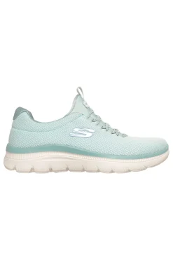 Scarpe slip on verde menta in mesh Skechers Summits plus summer haze