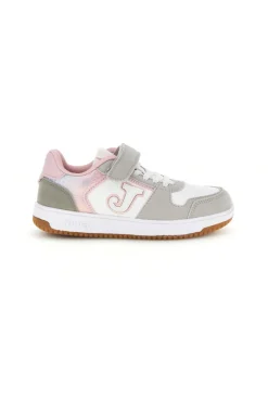 Scarpe sportive bianche e grigie con dettagli rosa Joma Street Jr 2607