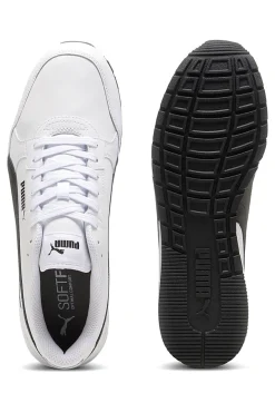 Scarpe sportive bianche in pelle con dettagli neri Puma ST Runner v4 L