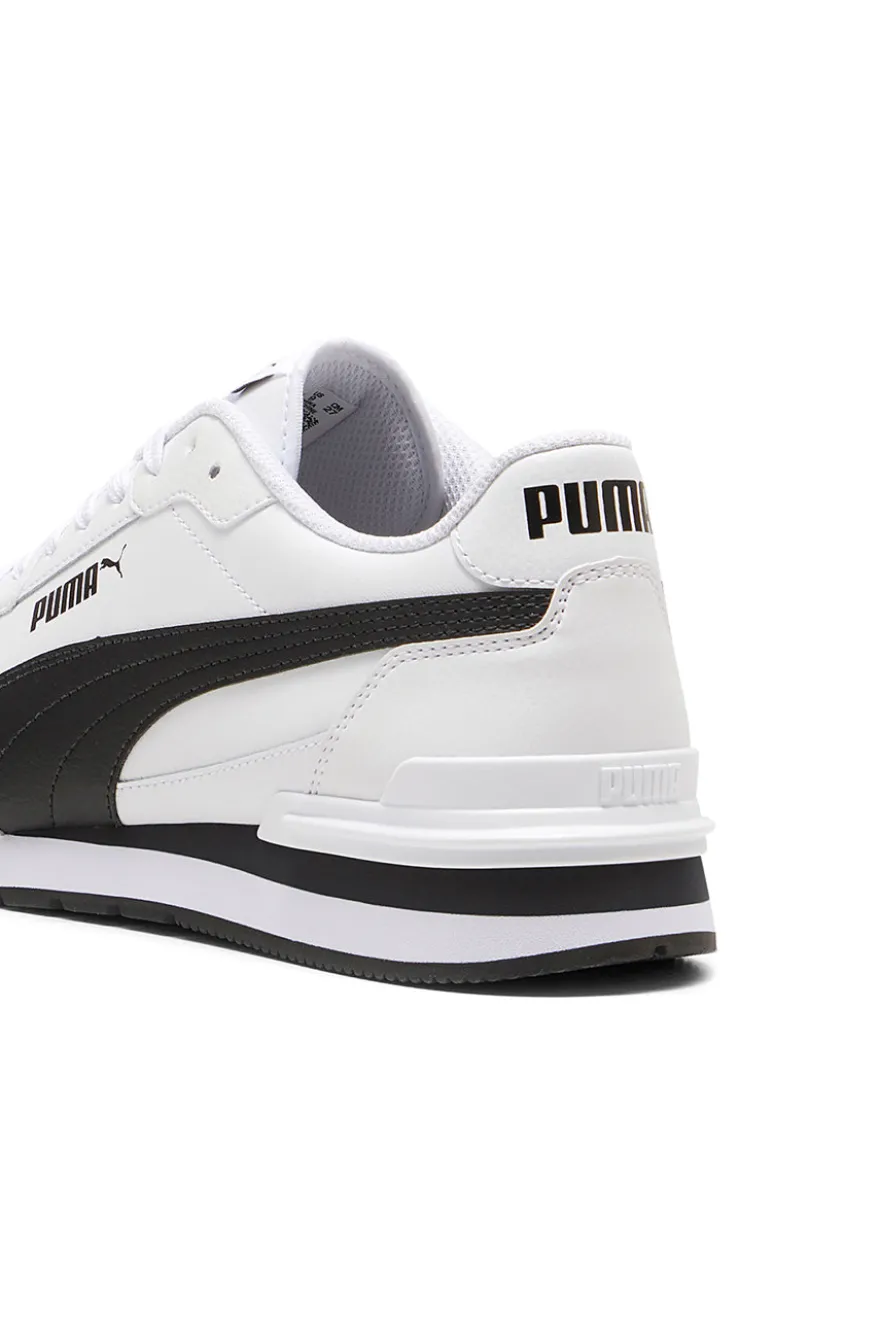 Scarpe sportive bianche in pelle con dettagli neri Puma ST Runner v4 L