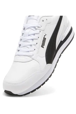 Scarpe sportive bianche in pelle con dettagli neri Puma ST Runner v4 L