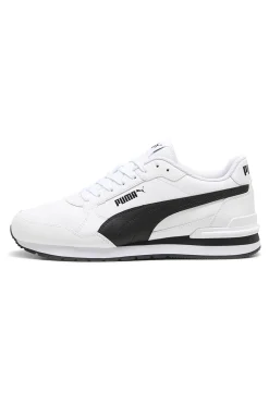 Scarpe sportive bianche in pelle con dettagli neri Puma ST Runner v4 L