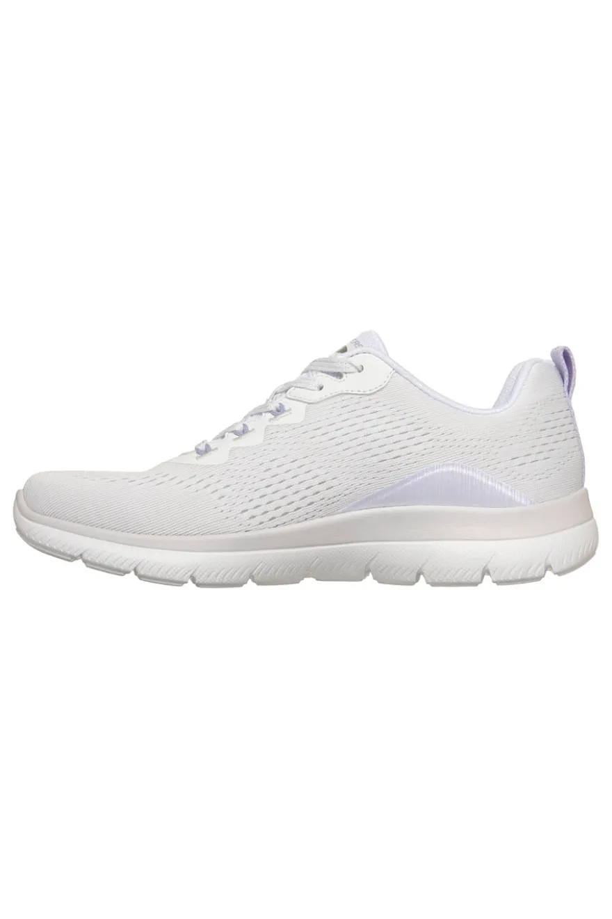 Scarpe sportive bianche in mesh Skechers Arch fit summits daily flow