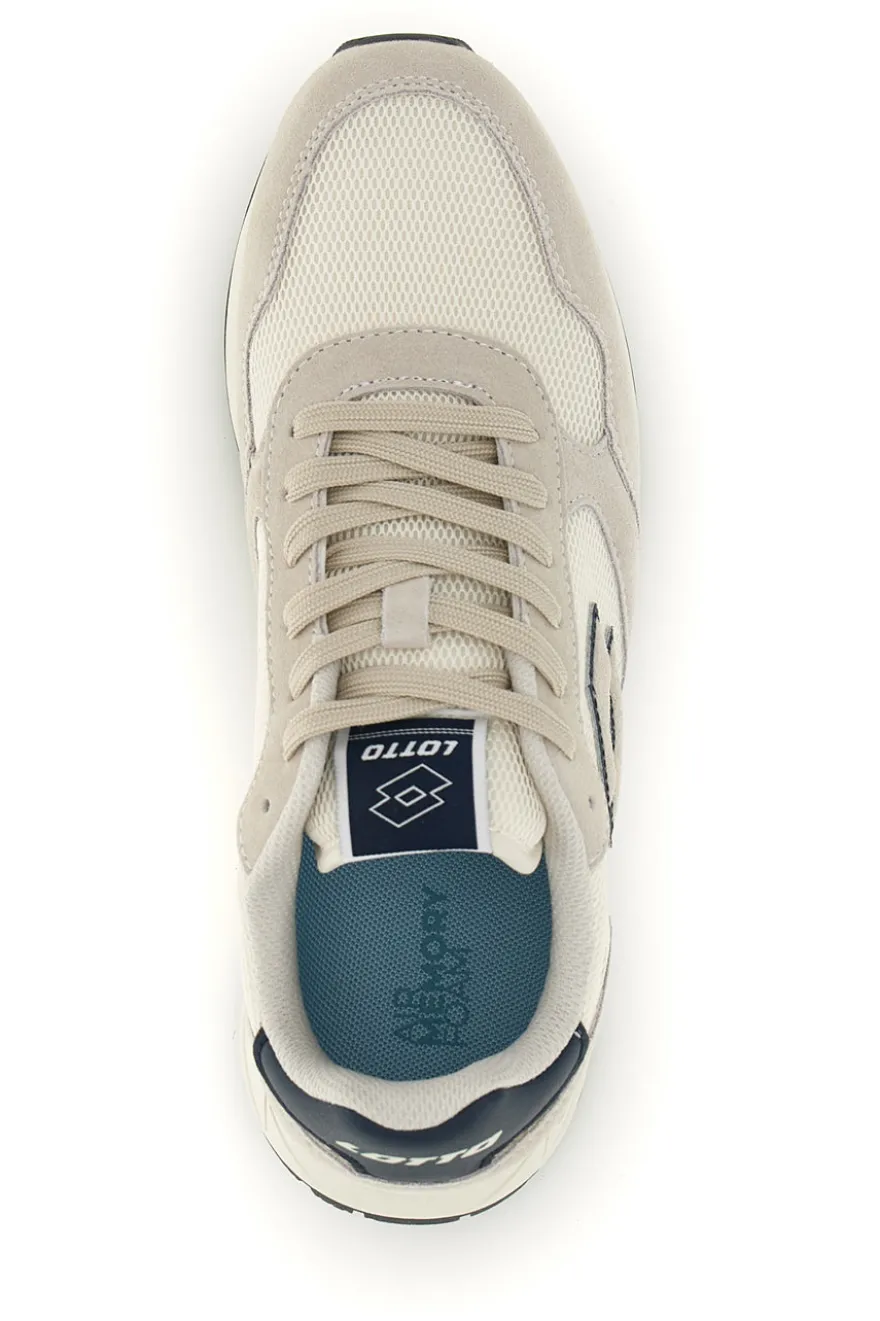 Scarpe sportive bianco memory foam traspirante Lotto Trainer 2000 AMF