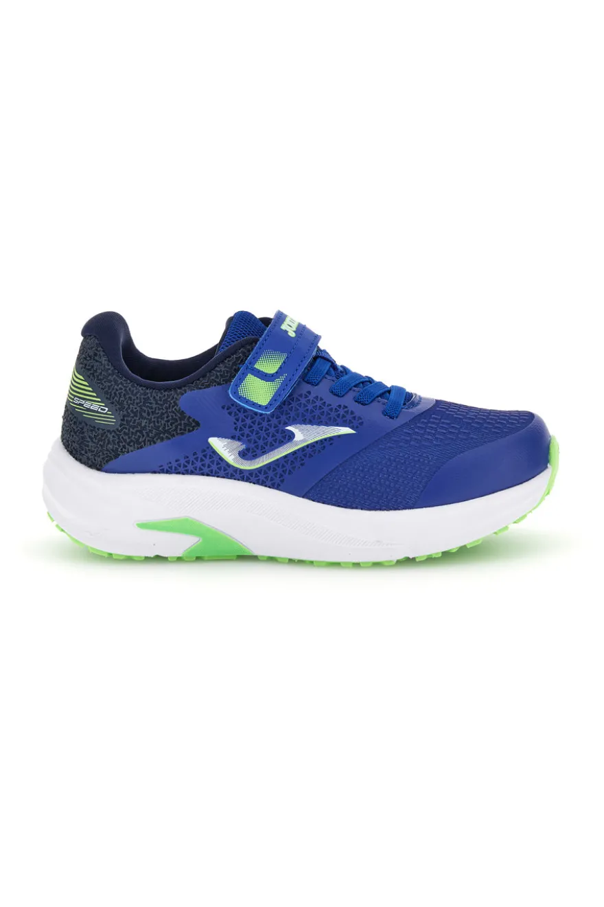 Scarpe sportive blu con chiusura a strappo e lacci Joma Speed Jr 2604