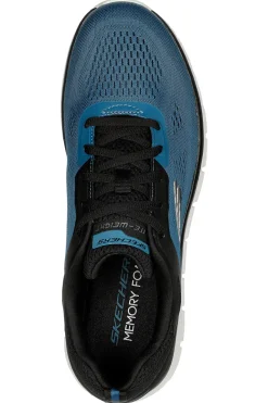 Scarpe sportive blu con memory foam Skechers Track Broader