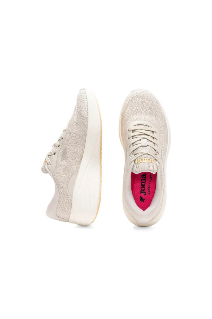 Scarpe sportive da donna beige in mesh traspirante Joma CCHILS2625