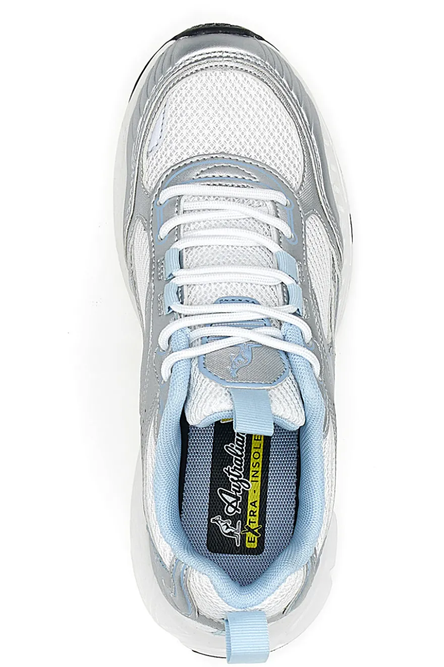 Scarpe Sportive Grigie e Bianche Australian AU42W104