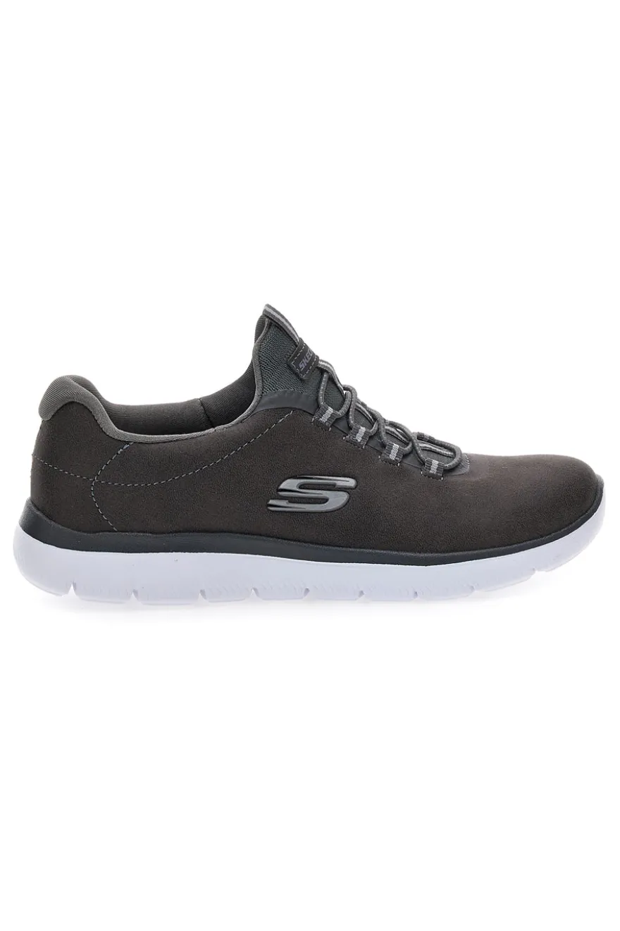 Scarpe sportive grigie slip-on leggere Skechers Summits Itz Bazik