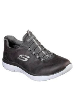 Scarpe sportive grigie slip-on leggere Skechers Summits Itz Bazik