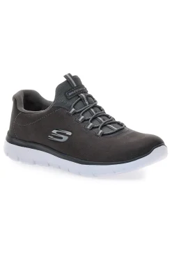Scarpe sportive grigie slip-on leggere Skechers Summits Itz Bazik