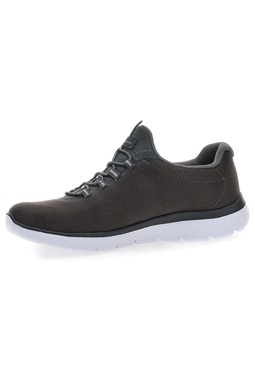 Scarpe sportive grigie slip-on leggere Skechers Summits Itz Bazik
