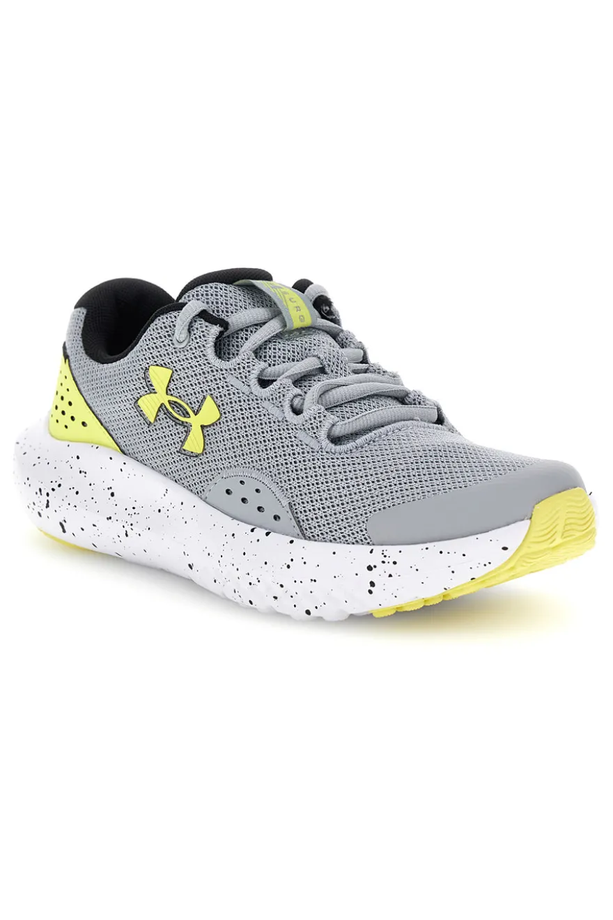 Scarpe sportive grigio giallo mesh traspirante Under armour Surge 4 BGS