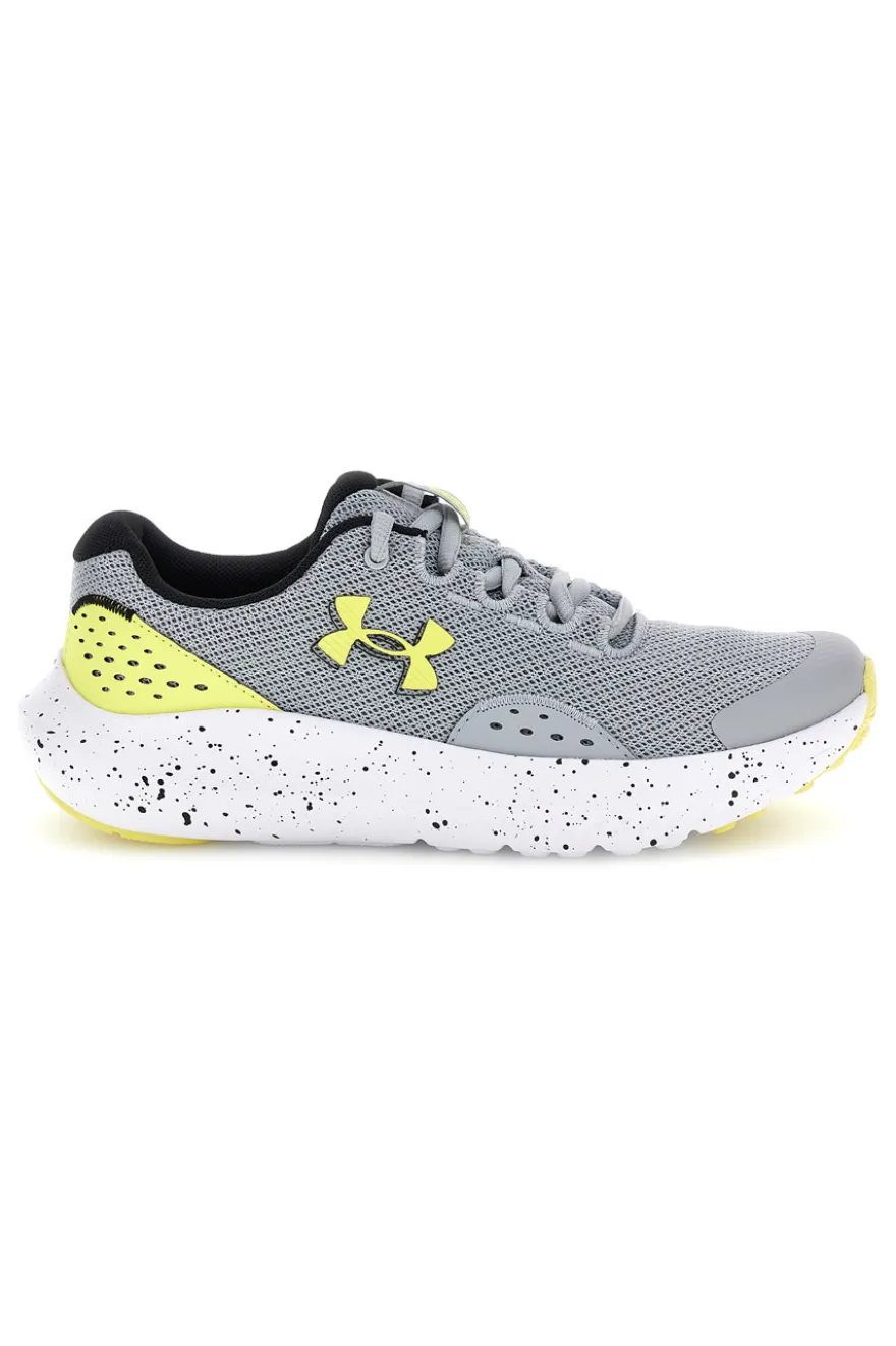 Scarpe sportive grigio giallo mesh traspirante Under armour Surge 4 BGS