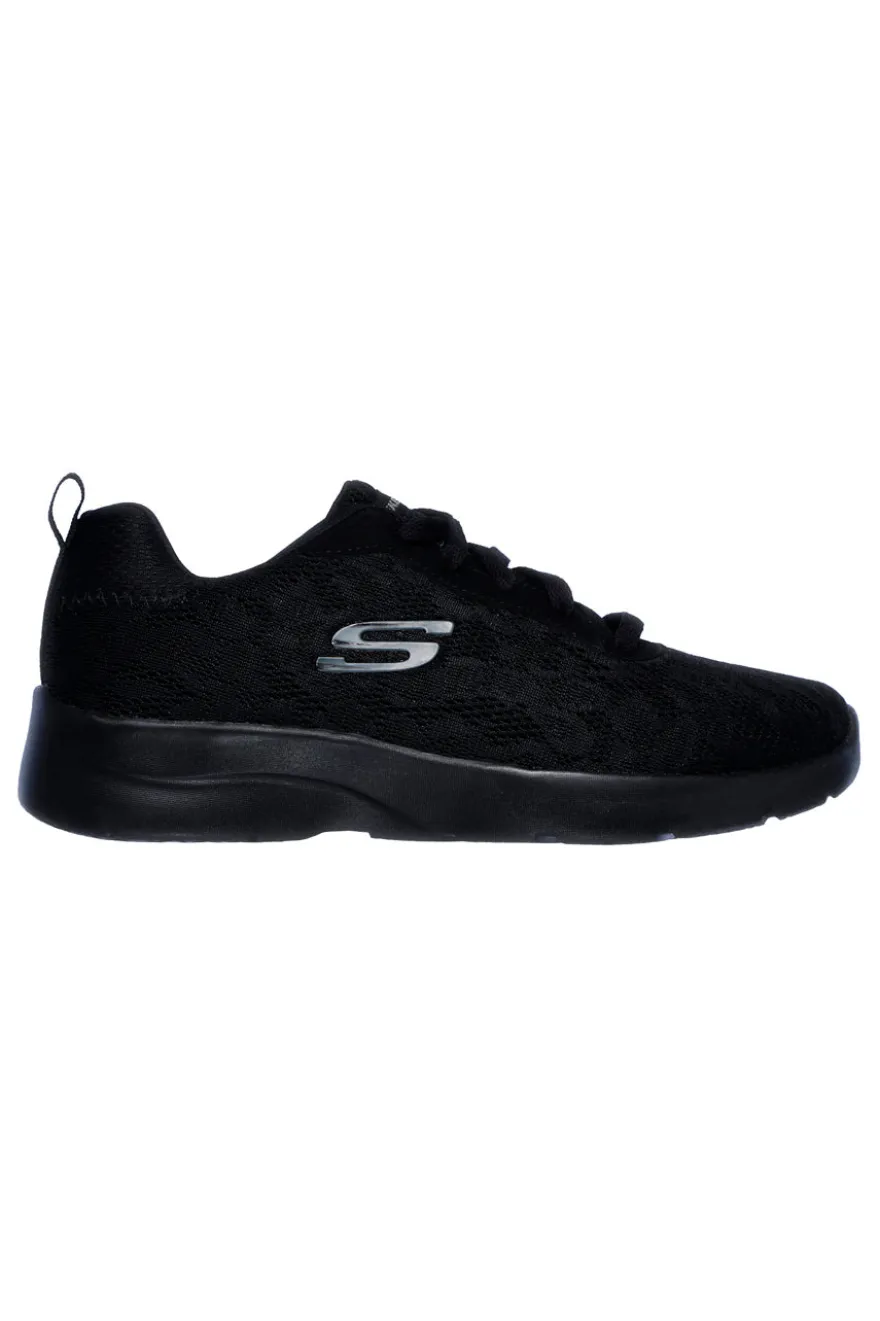 Scarpe sportive nere con mesh floreale e Memory Foam Skechers Dynamight 2.0 Homespun