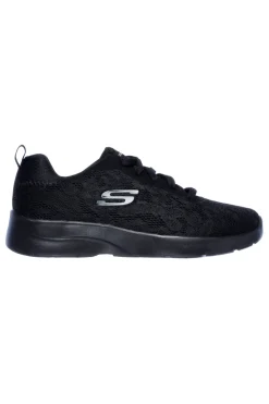 Scarpe sportive nere con mesh floreale e Memory Foam Skechers Dynamight 2.0 Homespun