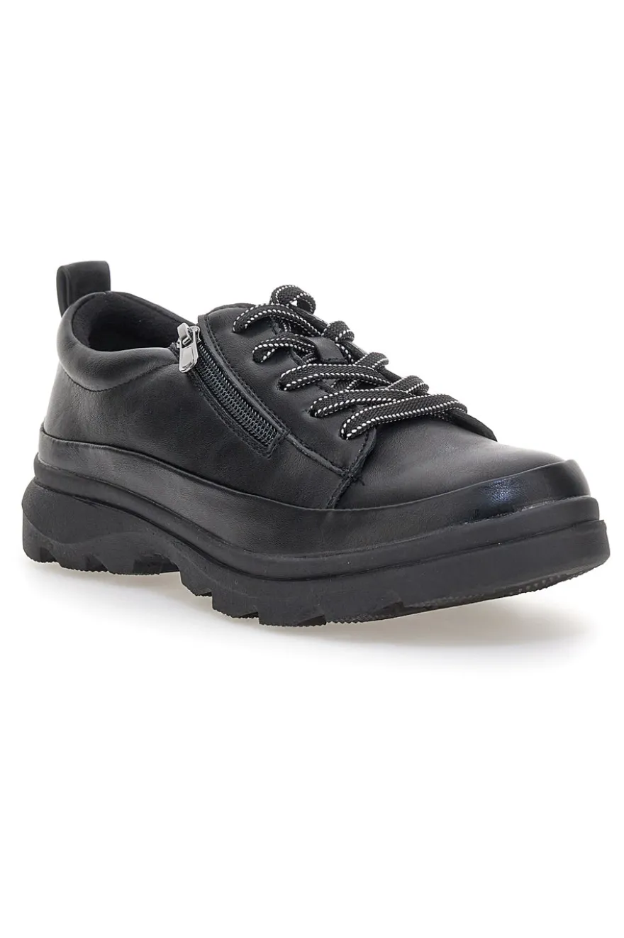 Scarpe sportive nere in materiale tecnico con zip Altemberg 9