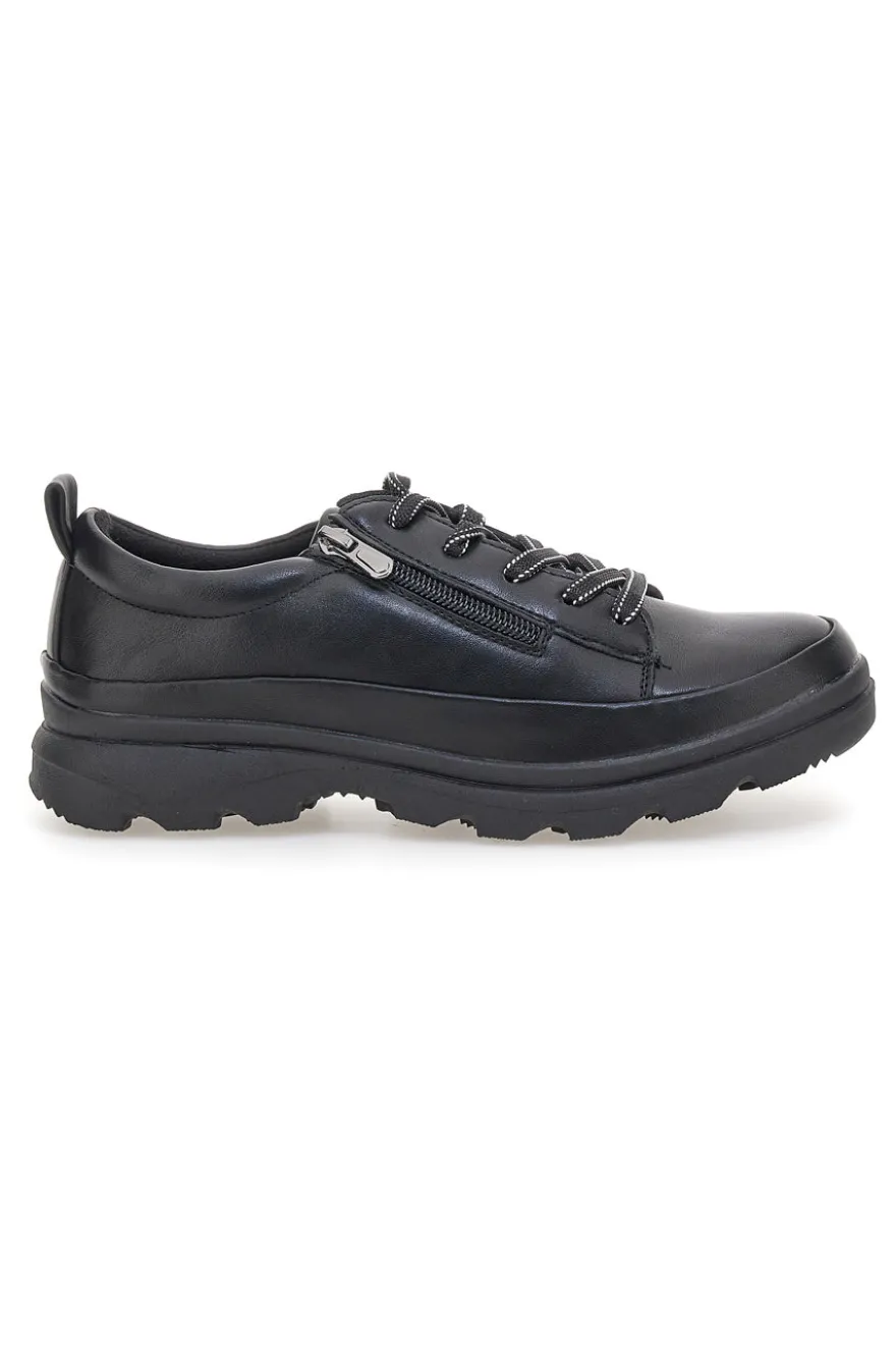 Scarpe sportive nere in materiale tecnico con zip Altemberg 9