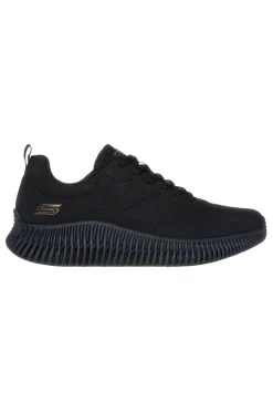 Scarpe sportive nere leggere con suola scolpita Skechers Bobs Geo How Marvelous
