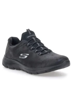 Scarpe sportive nere slip-on leggere Skechers Summits Itz Bazik